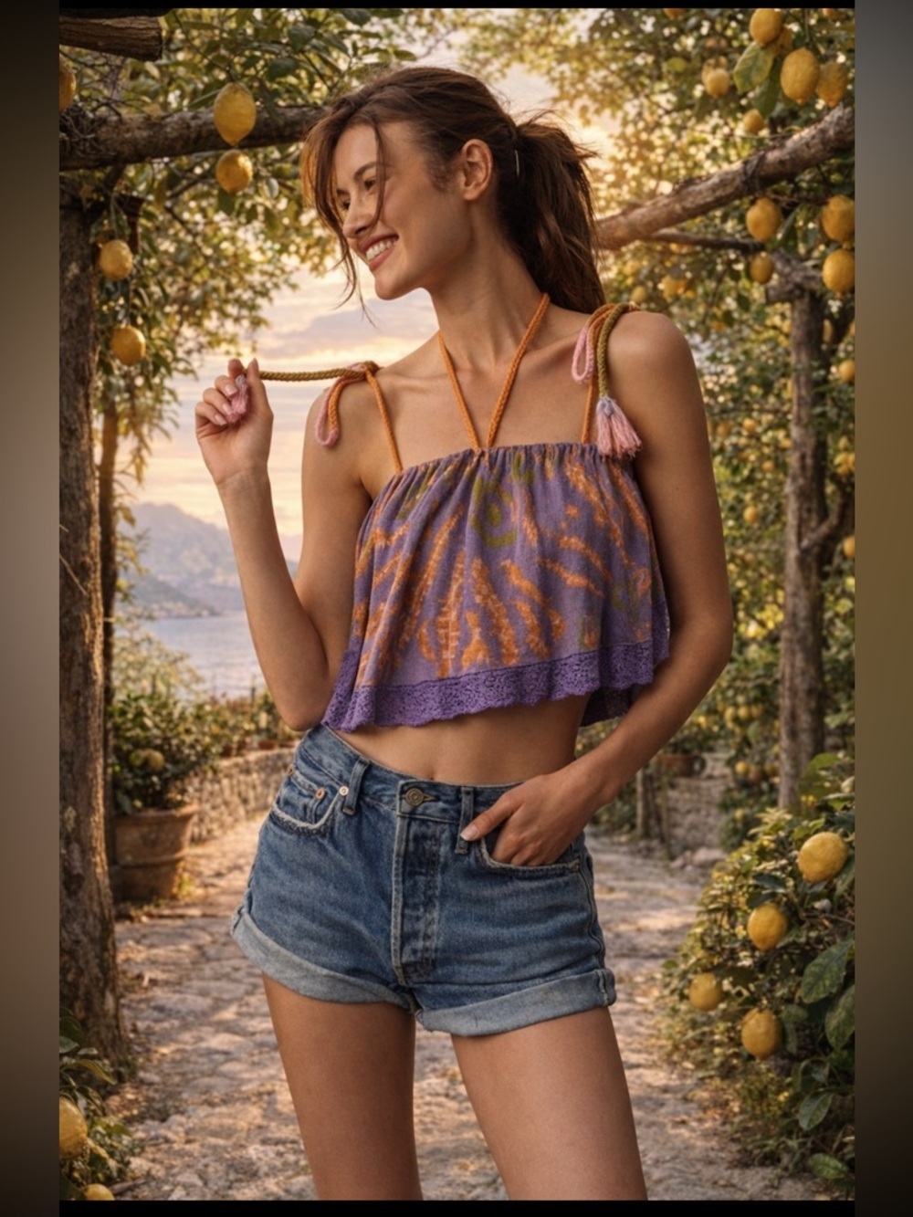 Anthropologie NWT Flounce Knit Tank size M.